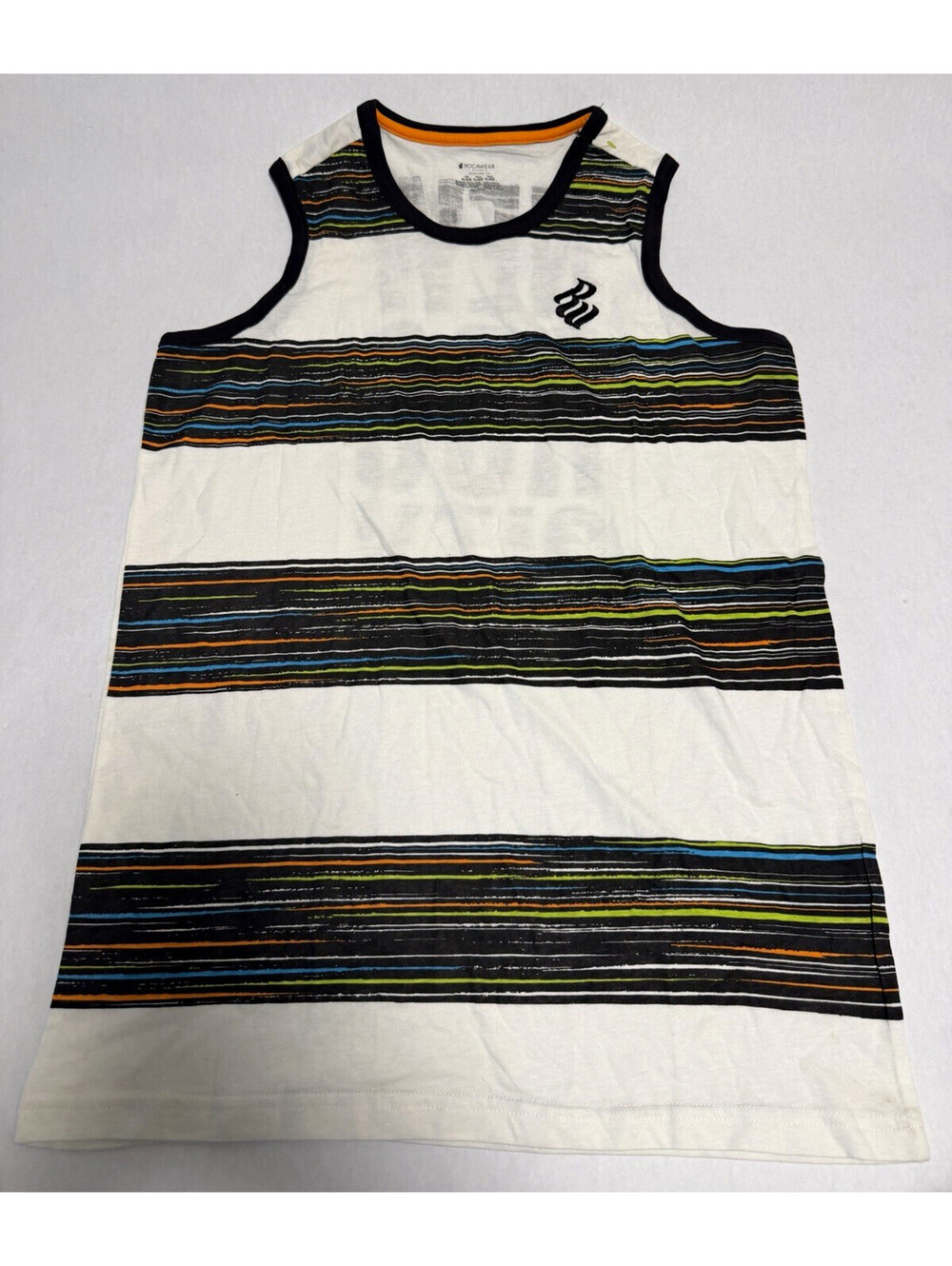 Rocawear New Roc City Tank Top Mens XL Striped Y2K Hip Hop Streetwear